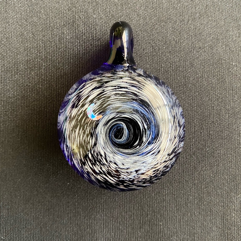 Beautiful Handblown Glass Galaxy Pendant